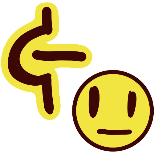 image of a nongraphic symbol for sex next to a blank yellow face